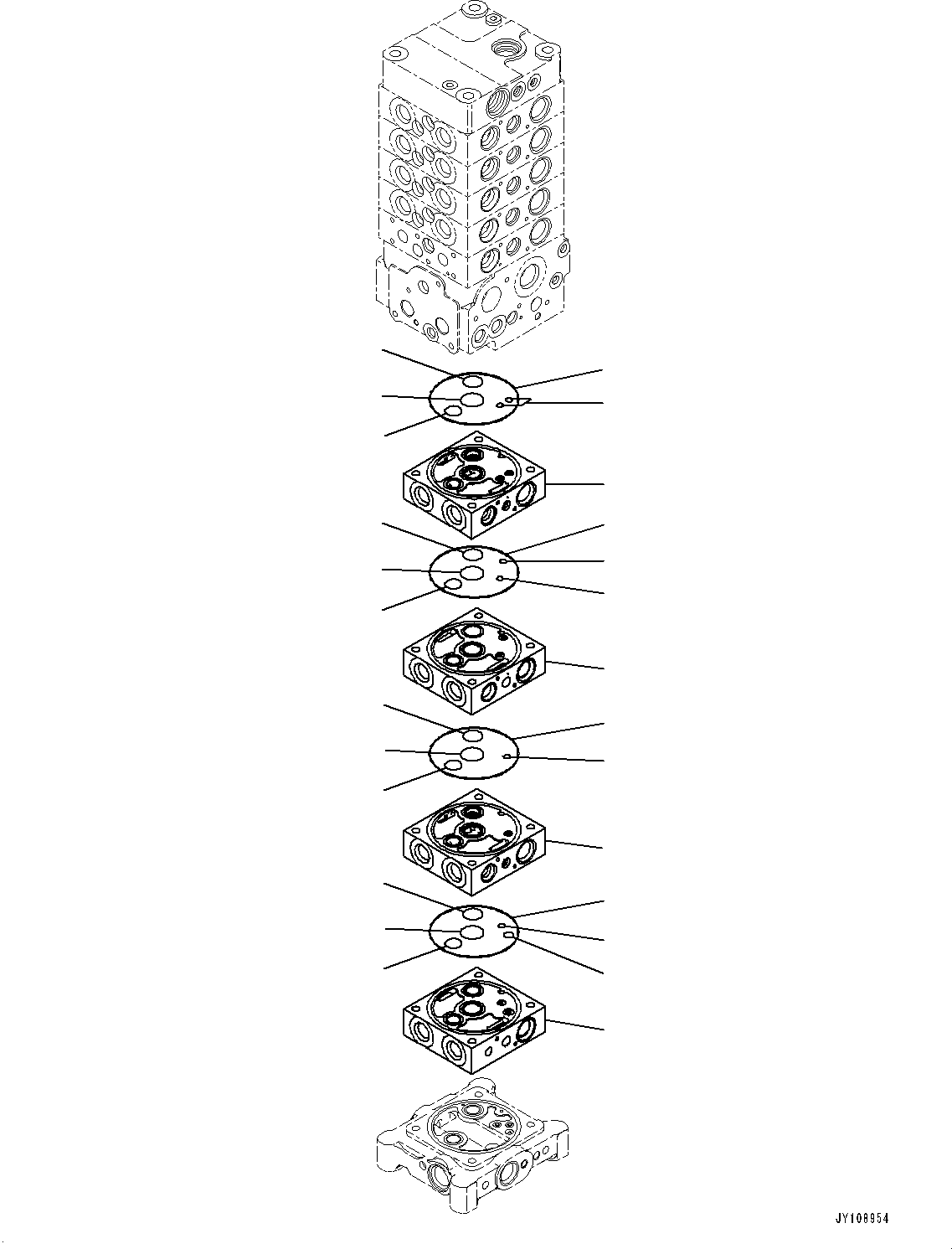 Excavators Komatsu / PC138US-11E0 S/N F60001 AND UP(pc1381e0) / CONTROL VALVE, 9-VALVE (9/29)(H0120-002009 : H0120-002009)