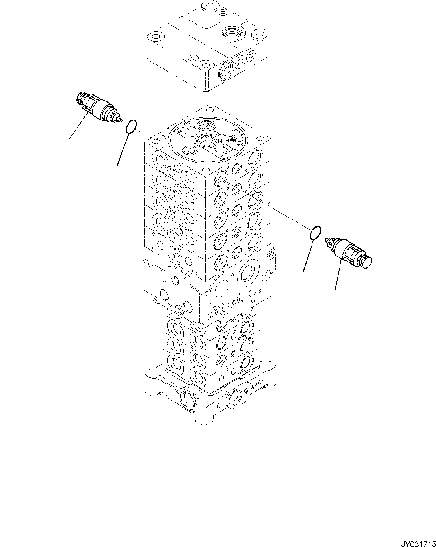 Excavators Komatsu / PC138US-11E0 S/N F60001 AND UP(pc1381e0) / CONTROL VALVE, 9-VALVE (29/29)(H0120-002029 : H0120-002029)