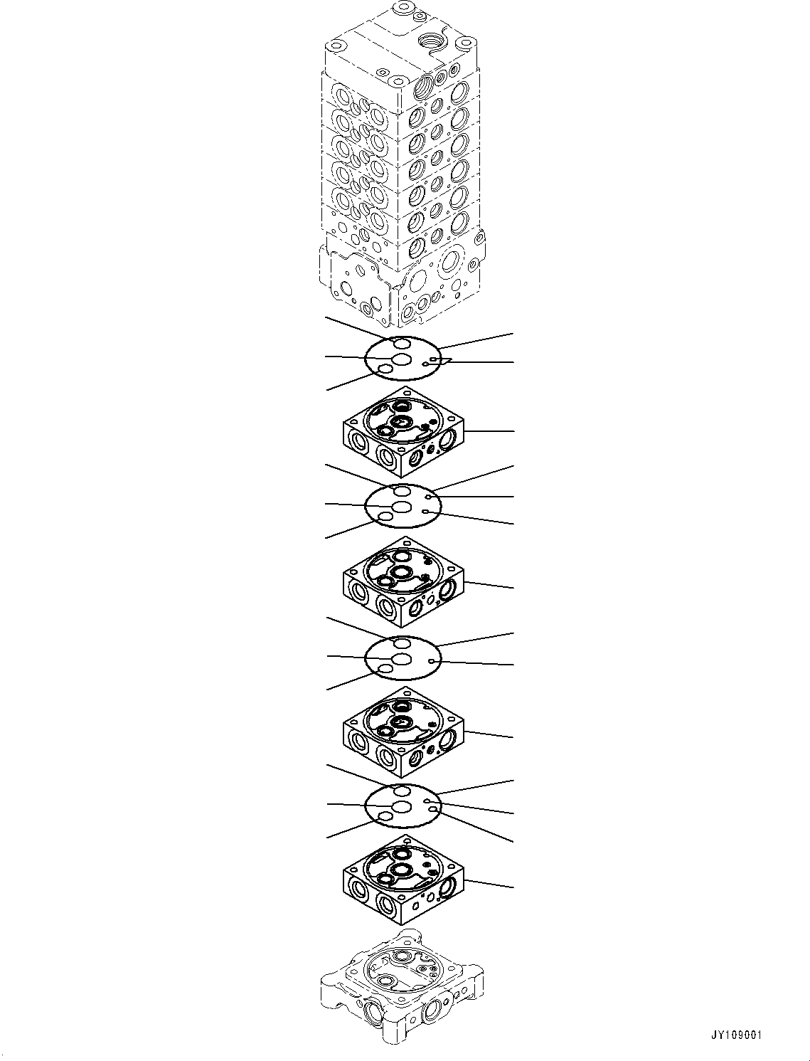 Excavators Komatsu / PC138US-11E0 S/N F60001 AND UP(pc1381e0) / CONTROL VALVE, 10 VALVE (9/34)(H0120-006009 : H0120-006009)