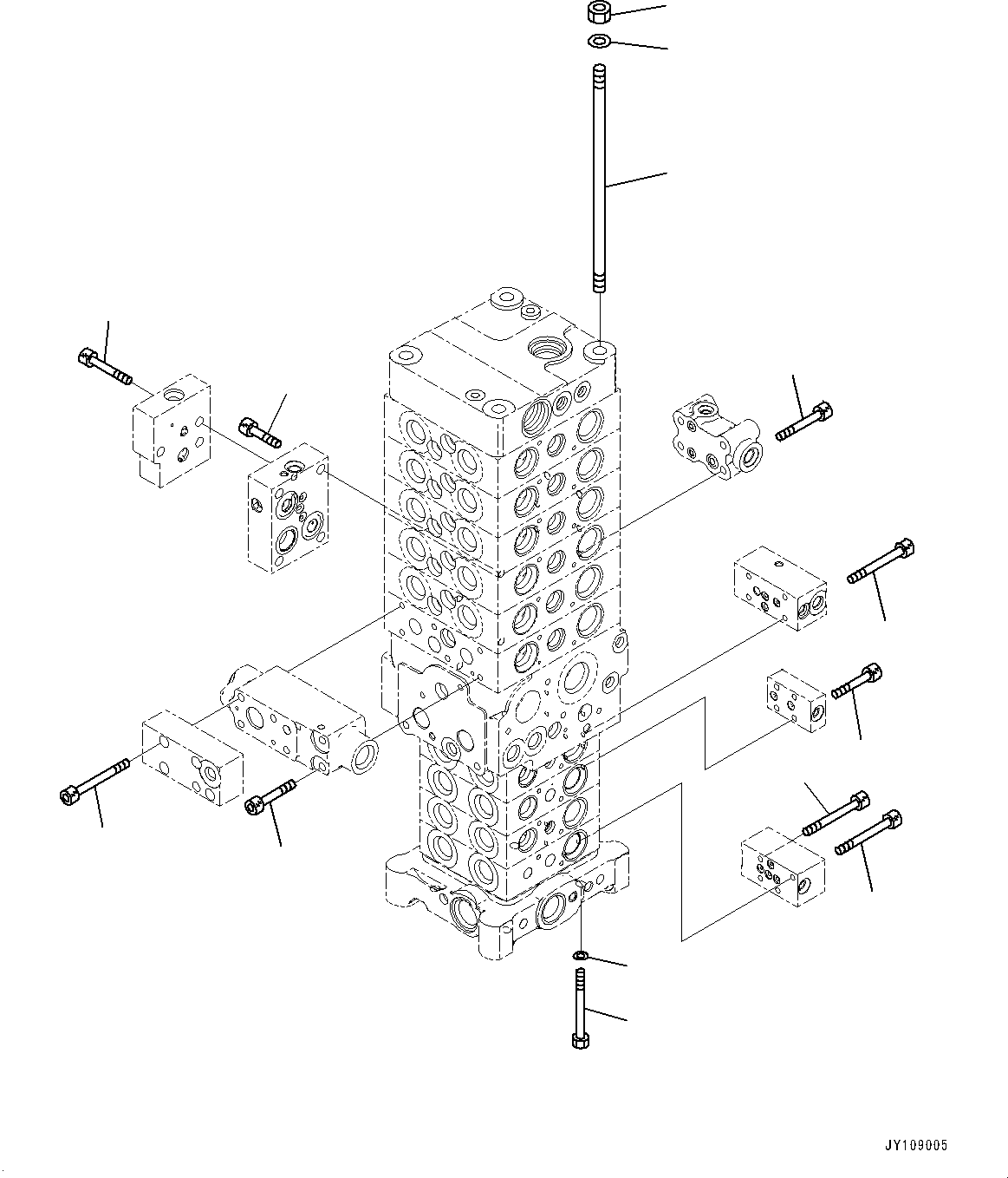 Excavators Komatsu / PC138US-11E0 S/N F60001 AND UP(pc1381e0) / CONTROL VALVE, 10 VALVE (13/34)(H0120-006013 : H0120-006013)