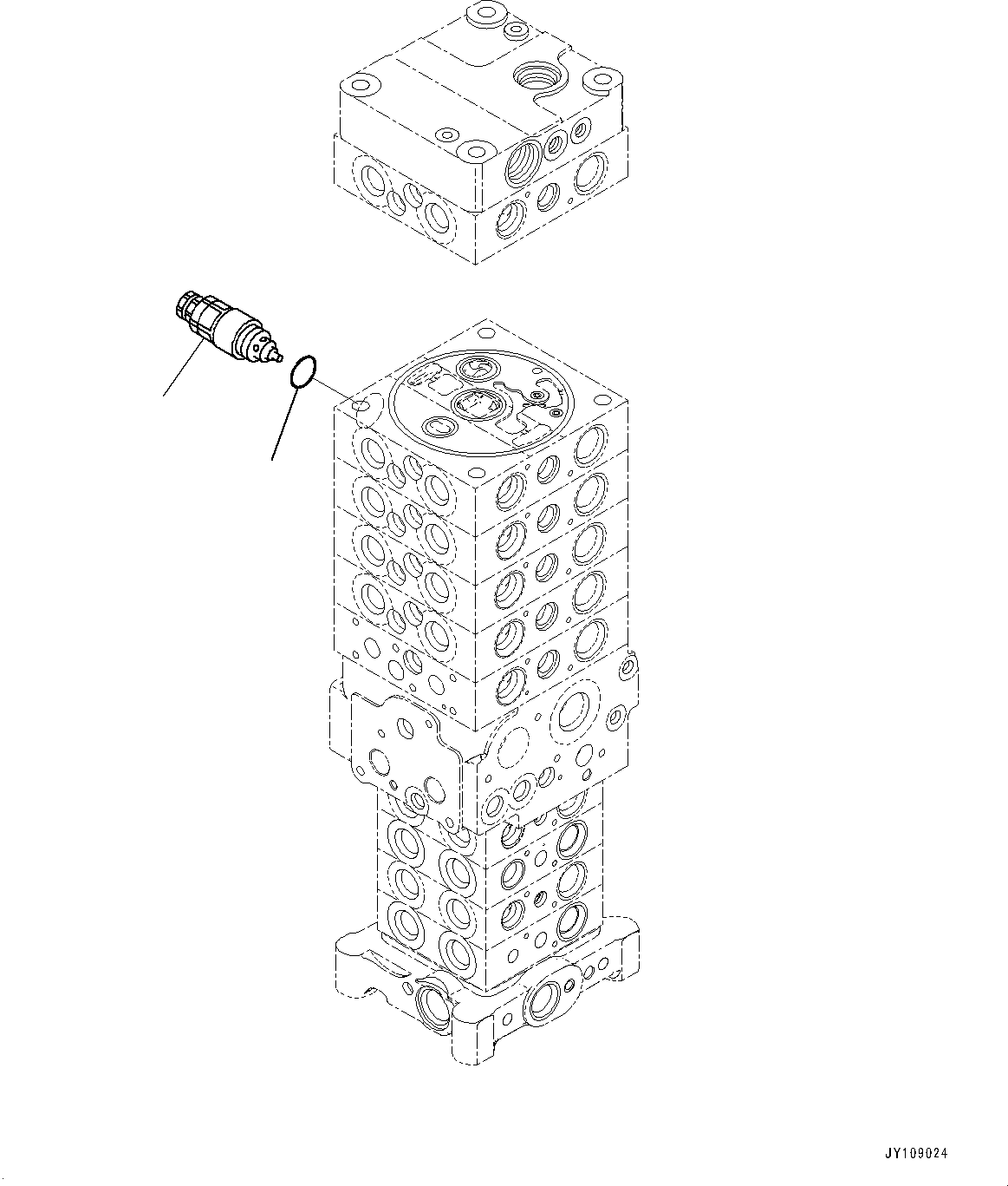 Excavators Komatsu / PC138US-11E0 S/N F60001 AND UP(pc1381e0) / CONTROL VALVE, 10 VALVE (29/34)(H0120-006029 : H0120-006029)