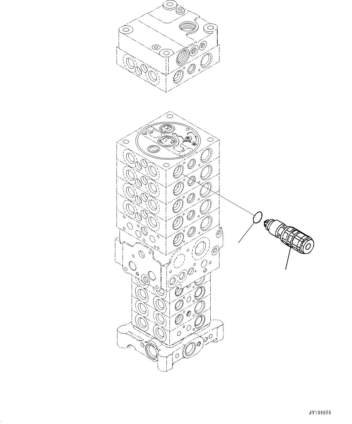 Excavators Komatsu / PC138US-11E0 S/N F60001 AND UP(pc1381e0) / CONTROL VALVE, 10 VALVE (30/34)(H0120-006030 : H0120-006030)