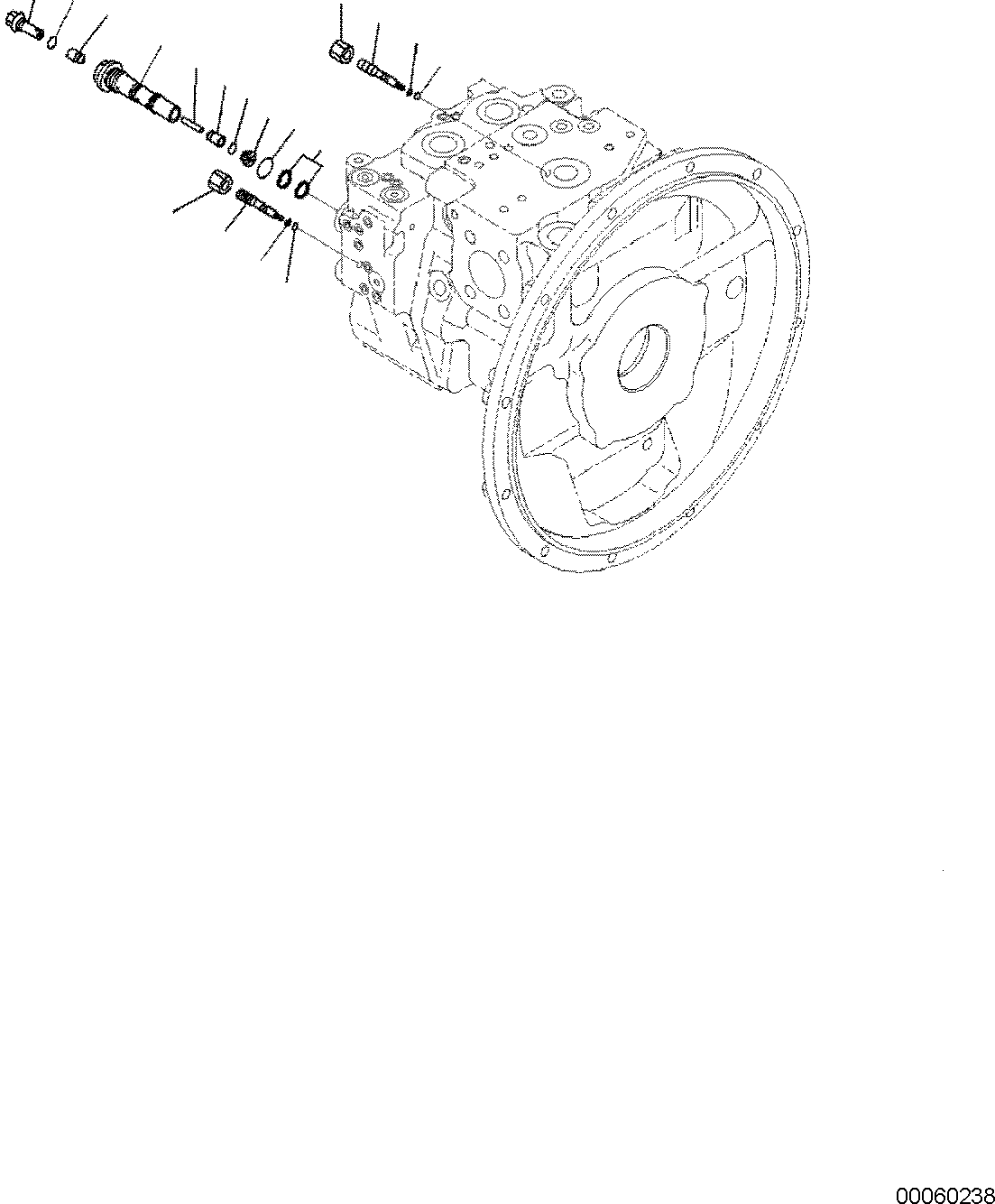 Excavators Komatsu / PC138US-11E0 S/N F60001 AND UP(pc1381e0) / HYDRAULIC PUMP, PISTON PUMP (3/9)(H0210-001003 : H0210-001003)