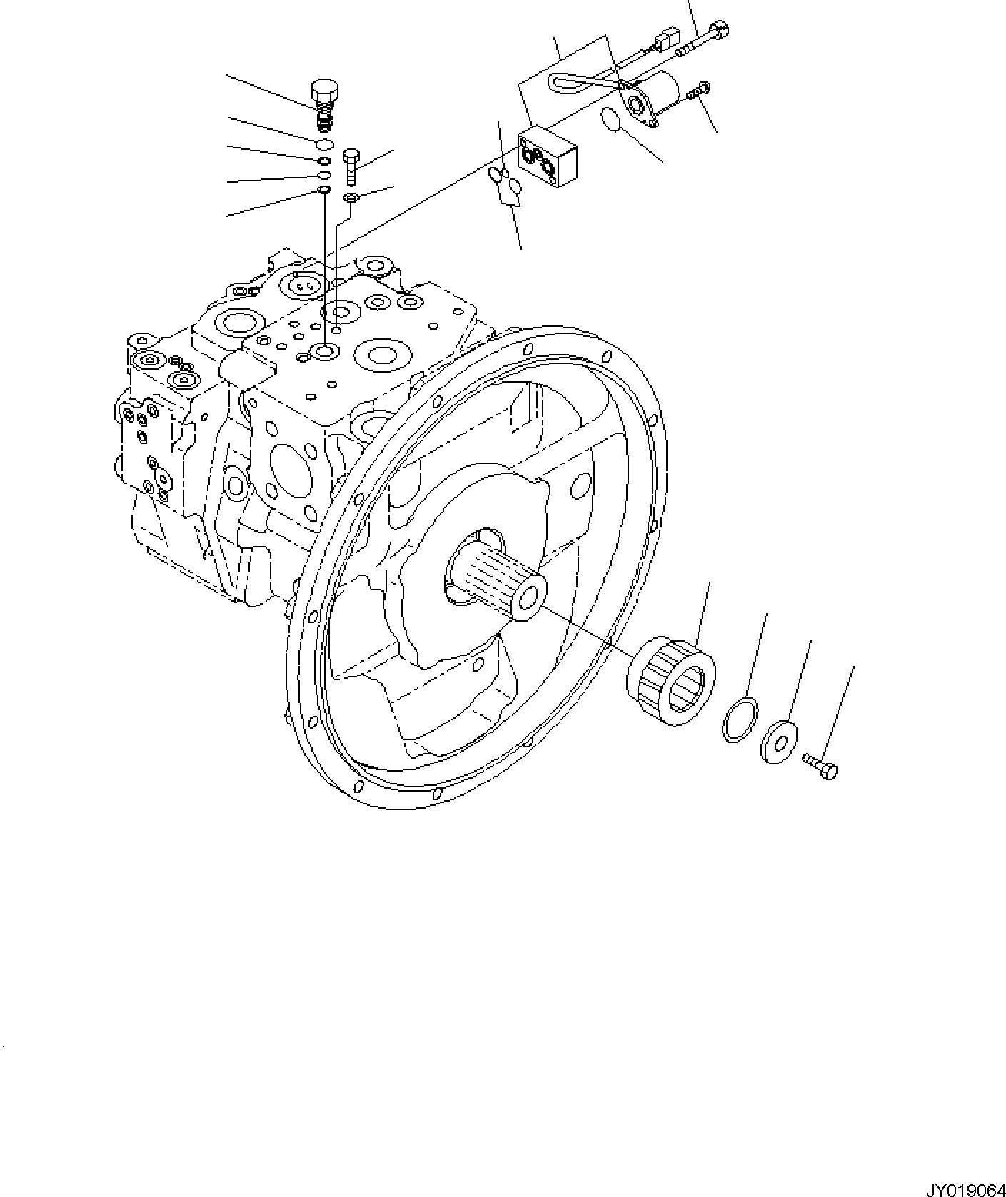 Excavators Komatsu / PC138US-11E0 S/N F60001 AND UP(pc1381e0) / HYDRAULIC PUMP, PISTON PUMP (9/9)(H0210-001009 : H0210-001009)
