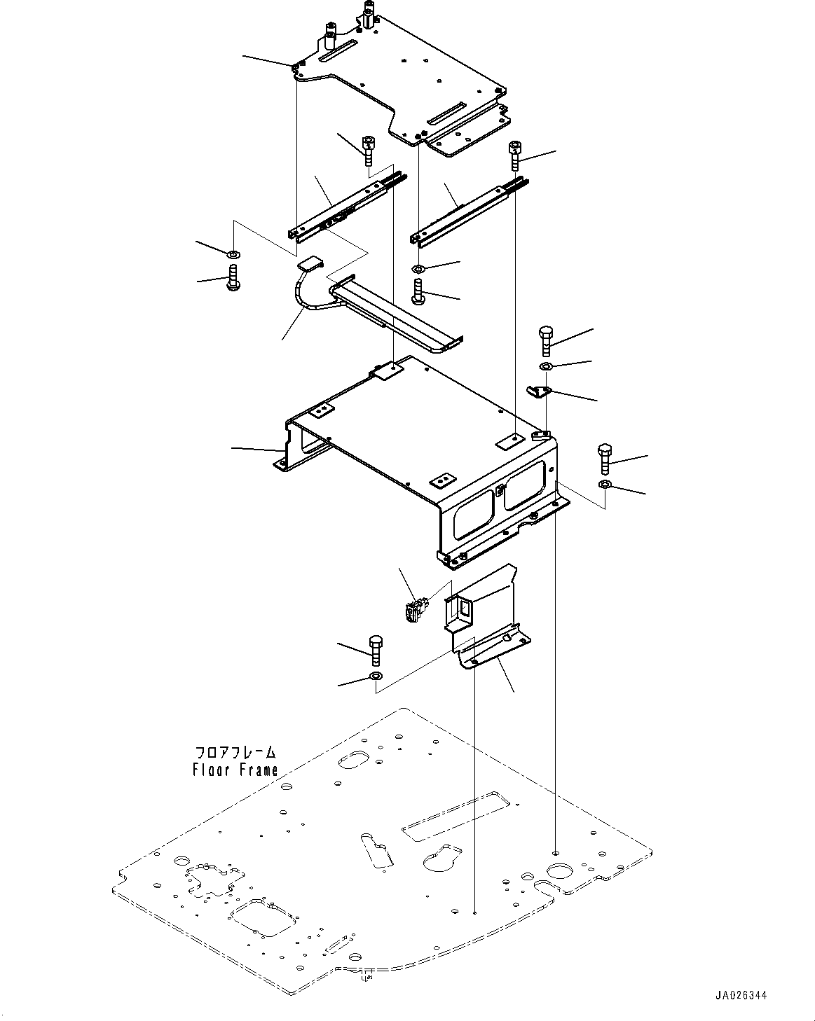 Excavators Komatsu / PC138US-11E0 S/N F60001 AND UP(pc1381e0) / CAB AND FLOOR FRAME, FLOOR, BASE(K1110-001028 : K1110-001028)
