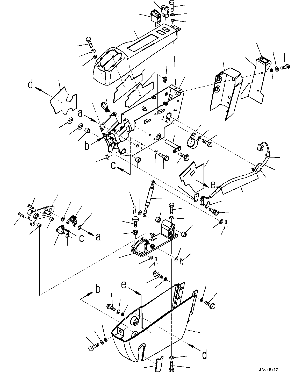 Excavators Komatsu / PC138US-11E0 S/N F60001 AND UP(pc1381e0) / CAB AND FLOOR FRAME, FLOOR, CONSOLE, L.H.(K1110-001036 : K1110-001036)