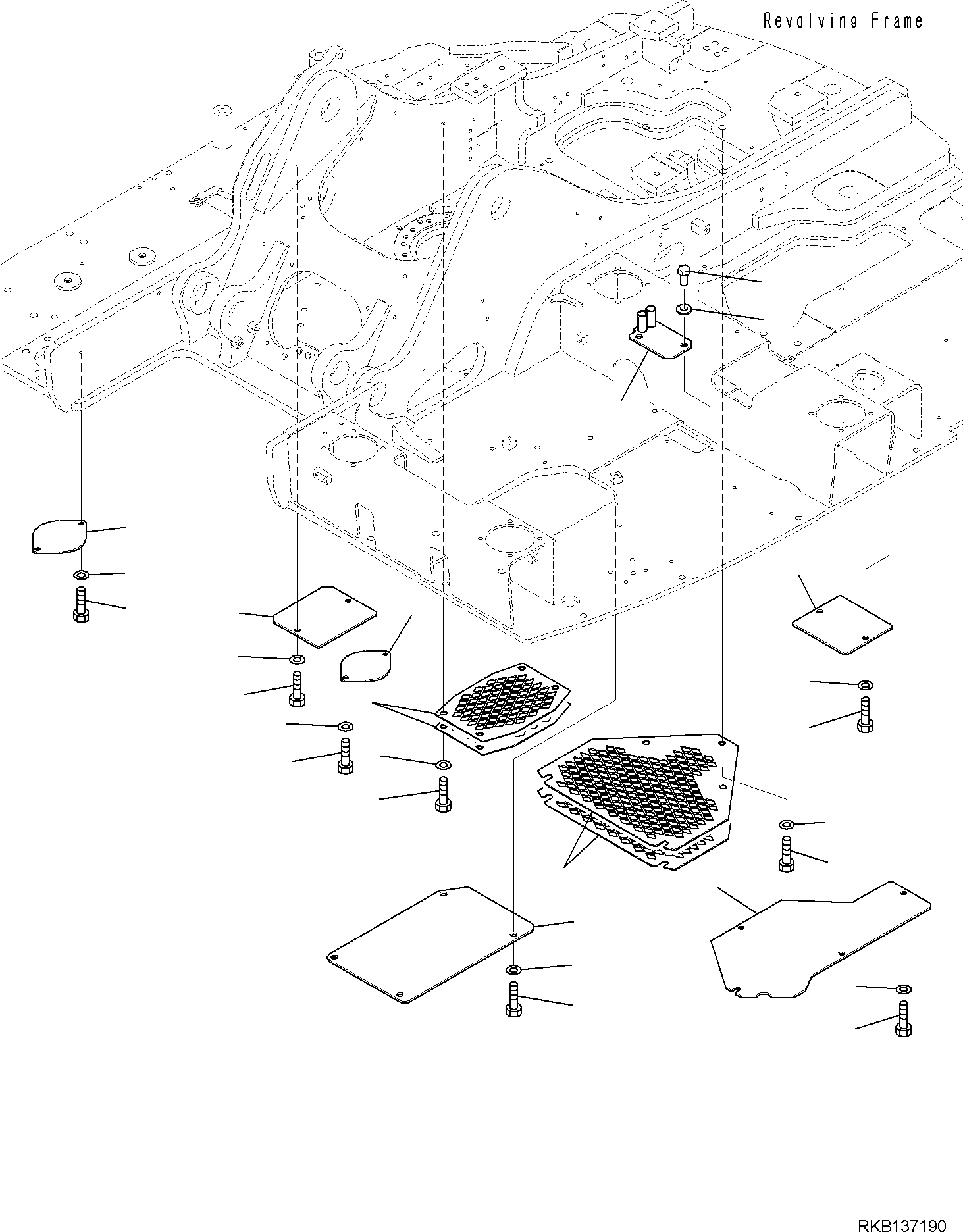 Excavators Komatsu / PC138US-11E0 S/N F60001 AND UP(pc1381e0) / UNDER COVER(M1810-002001 : M1810-002001)
