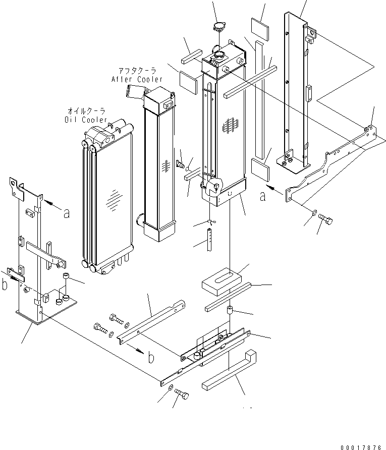 Excavators Komatsu / PC138US-2E S/N 4501-UP (For EU)(pc138u0c) / COOLING (RADIATOR CORE AND FRAME)(060010 : C0100-01A0)