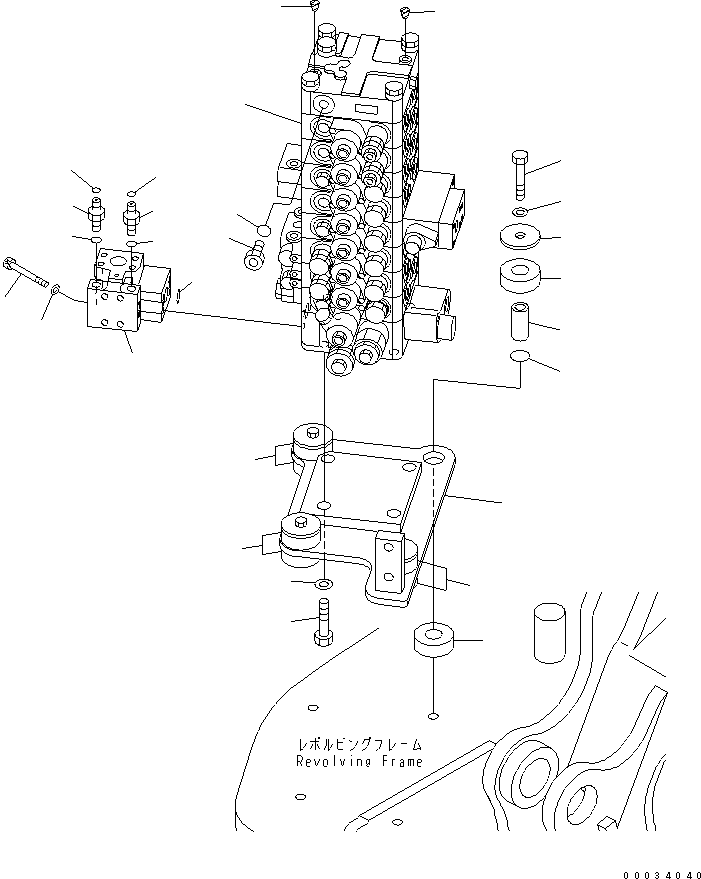 Excavators Komatsu / PC138US-2E S/N 4501-UP (For EU)(pc138u0c) / MAIN VALVE (FOR 2-ATTACHMENT)(150050 : H0120-01A4)