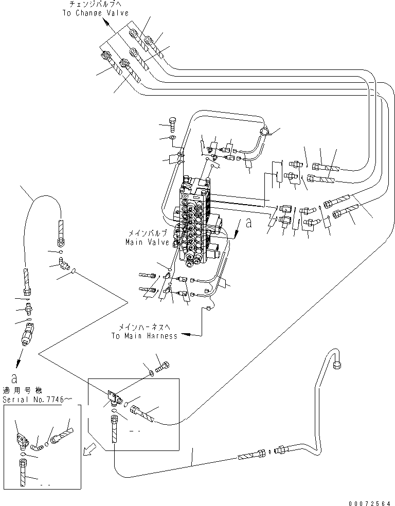 Excavators Komatsu / PC138US-2E S/N 4501-UP (For EU)(pc138u0c) / 2-ATTACHMENT LINE(150290 : H1270-01A1)