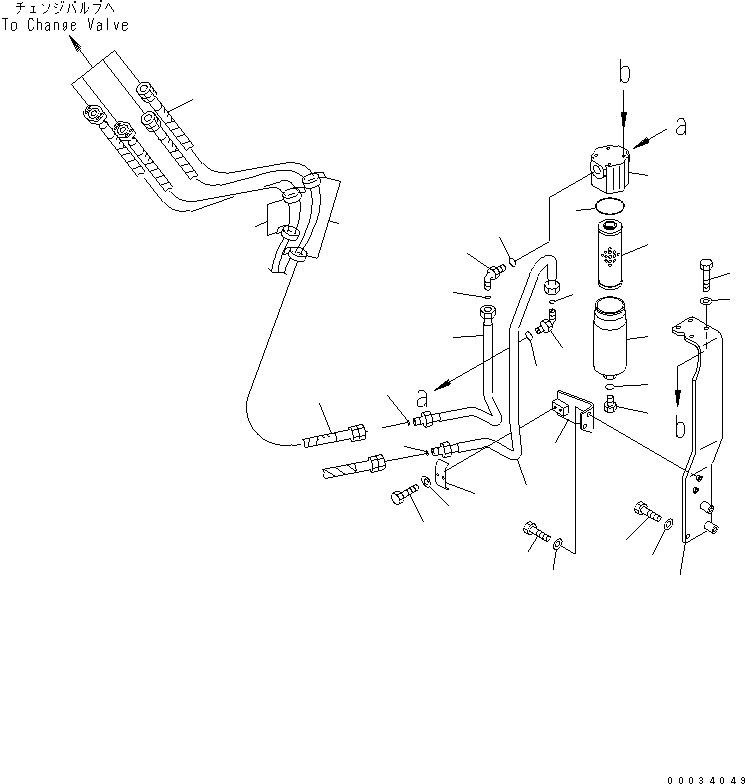 Excavators Komatsu / PC138US-2E S/N 4501-UP (For EU)(pc138u0c) / 2-ATTACHMENT LINE (FILTER LINE)(150310 : H1270-02A1)
