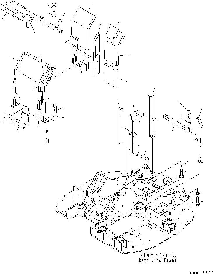 Excavators Komatsu / PC138US-2E S/N 4501-UP (For EU)(pc138u0c) / FRAME (1/2)(240040 : M1120-01A0)