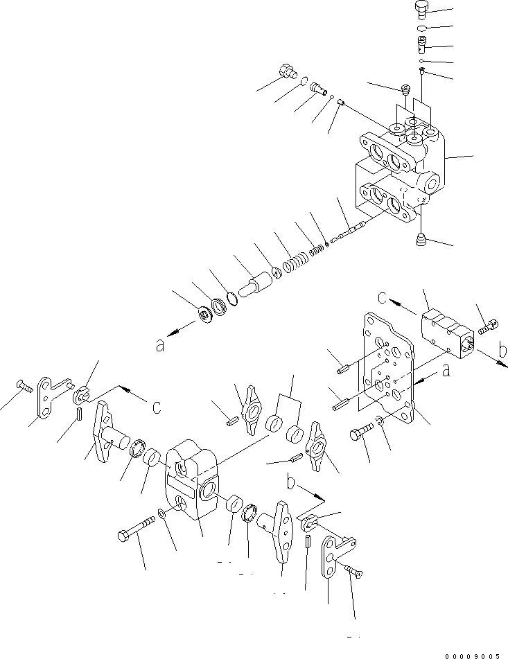 Excavators Komatsu / PC138US-2E S/N 4501-UP (For EU)(pc138u0c) / PPC VALVE (FOR TRAVEL)(450960 : Y1670-01A0)