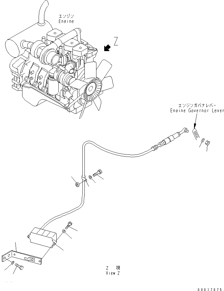Excavators Komatsu / PC138US-2-A S/N 4501-UP(pc138u0r) / FUEL CONTROL(030050 : B0400-01A0)