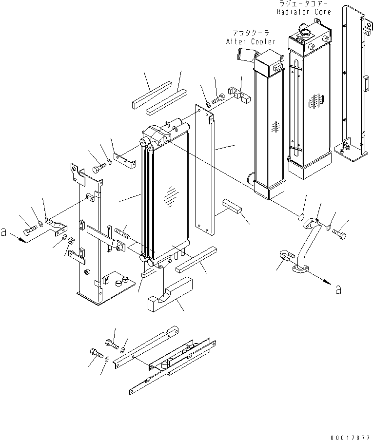 Komatsu parts book diagram for PC138US-2-A S/N 4501-UP: COOLING (OIL COOLER)
