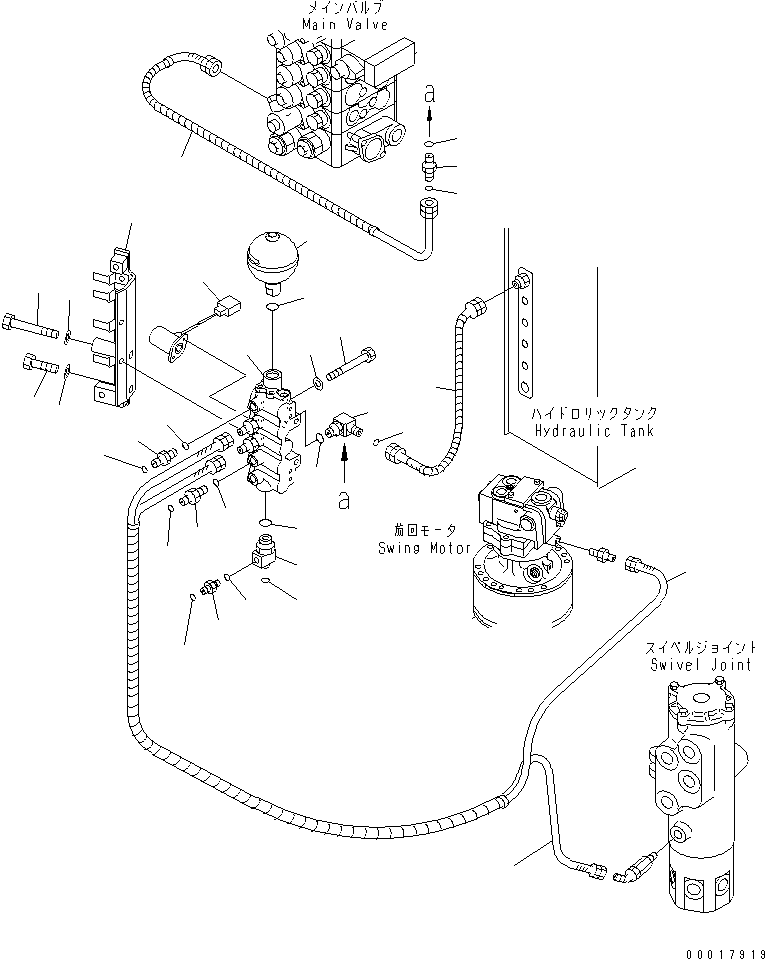 Komatsu parts book diagram for PC138US-2-A S/N 4501-UP: SOLENOID VALVE LINE
