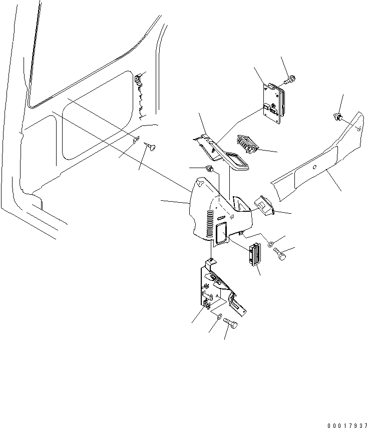 Komatsu parts book diagram for PC138US-2-A S/N 4501-UP: OPERATOR'S CAB (MONITOR SYSTEM)