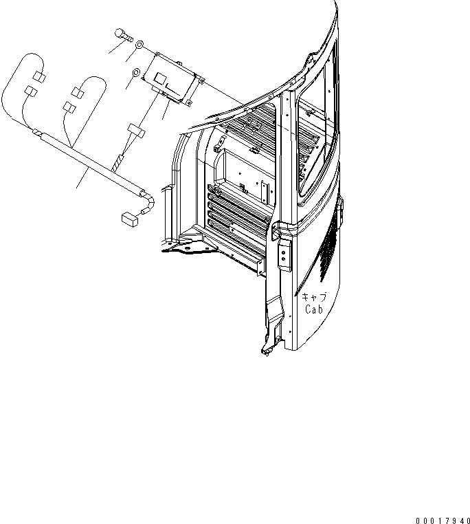 Komatsu parts book diagram for PC138US-2-A S/N 4501-UP: OPERATOR'S CAB (KOMTRAX CONTROLLER)