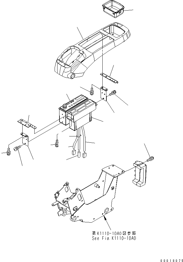 Komatsu parts book diagram for PC138US-2-A S/N 4501-UP: FLOOR FRAME (PANEL) (FOR AUTO AIR CONDITIONER)