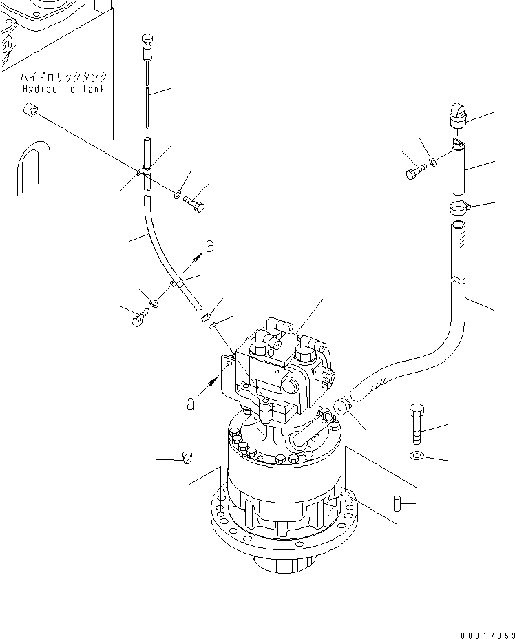 Komatsu parts book diagram for PC138US-2-A S/N 4501-UP: SWING MACHINERY