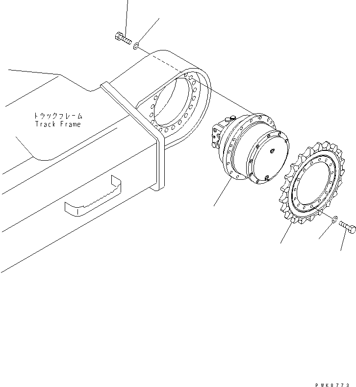 Komatsu parts book diagram for PC138US-2-A S/N 4501-UP: FINAL DRIVE