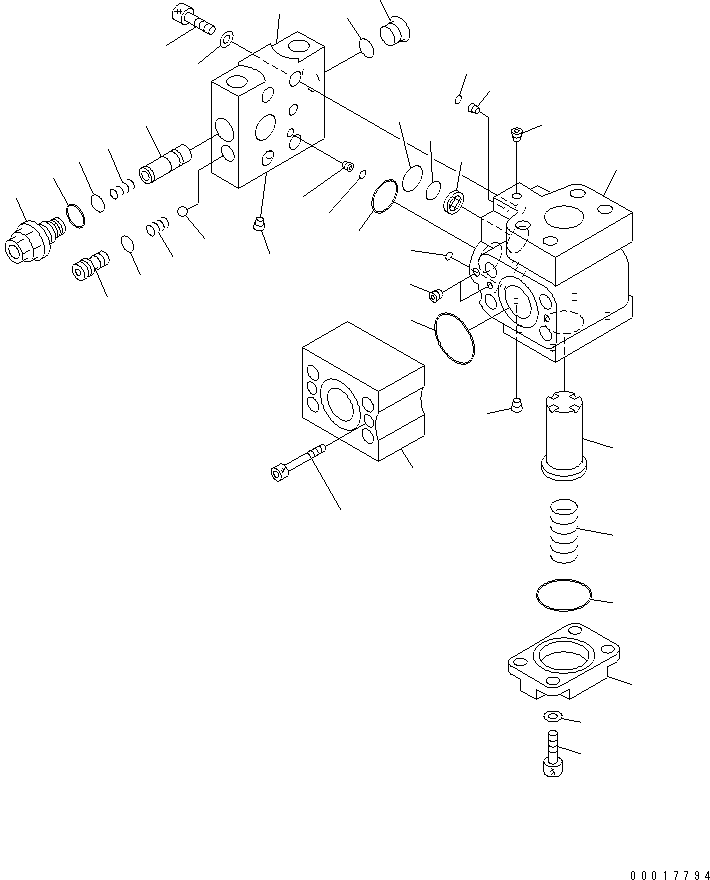 Komatsu parts book diagram for PC138US-2-A S/N 4501-UP: PILOT VALVE