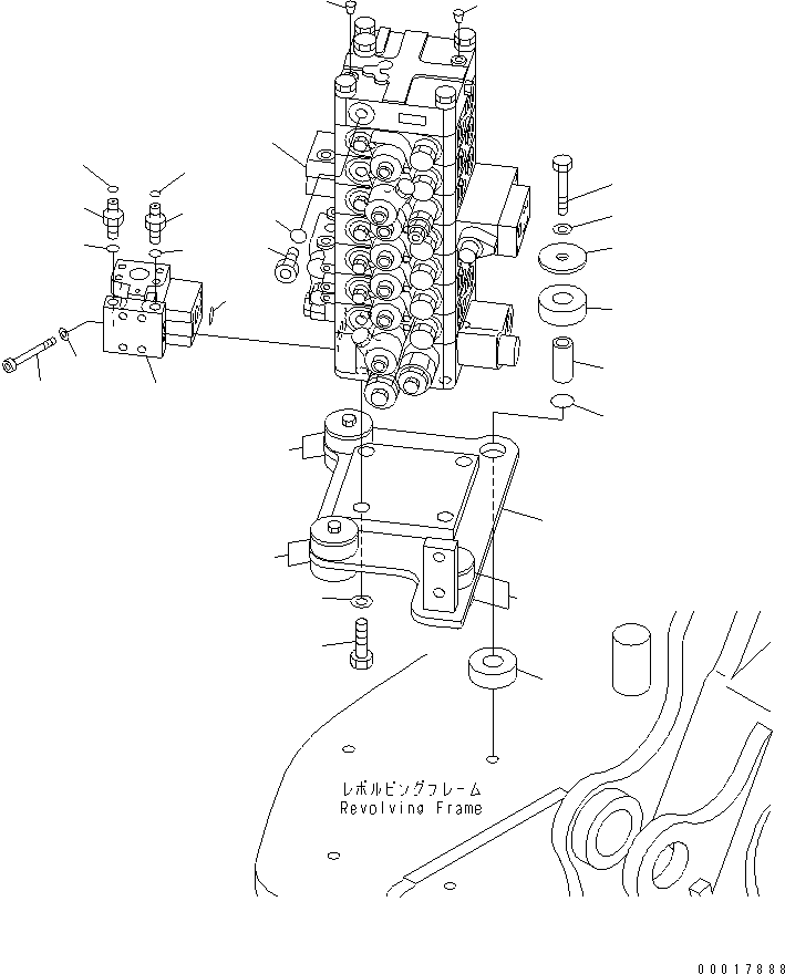 Excavators Komatsu / PC138US-2 S/N 4501-UP (Overseas Version)(pc138u1c) / MAIN VALVE (FOR BLADE)(150040 : H0120-01A2)