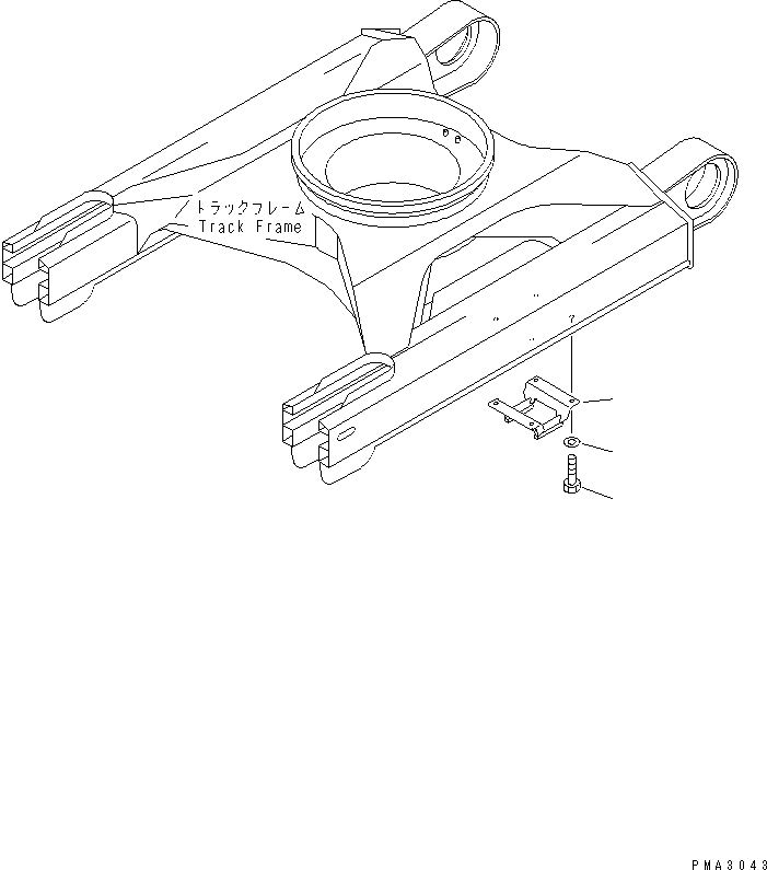 Excavators Komatsu / PC138USLC-2 S/N 1501-UP (SAA4D95LE-3 (TIER 2) Eng. Installed)(pc138u2c) / IDLER GUARD(330110 : R1200-01A0)