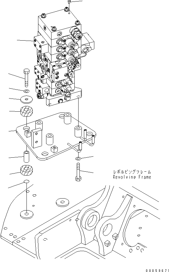 Excavators Komatsu / PC138USLC-8 S/N 20001-24509 (For North America)(pc138u4c) / MAIN VALVE(#20001-)(150020 : H0120-01A0)