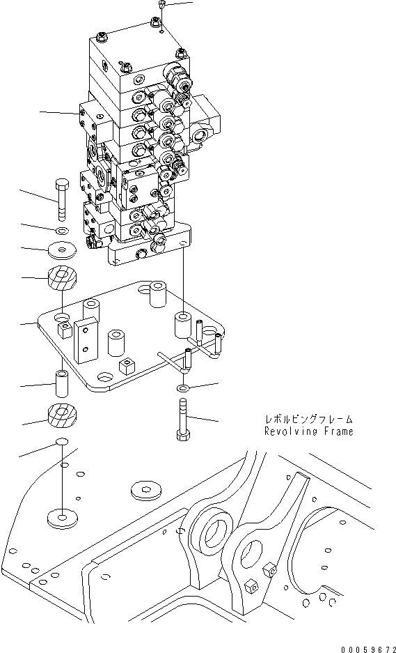 Excavators Komatsu / PC138USLC-8 S/N 20001-24509 (For North America)(pc138u4c) / MAIN VALVE (FOR 1-ATTACHMENT)(#20001-)(150030 : H0120-01A1)