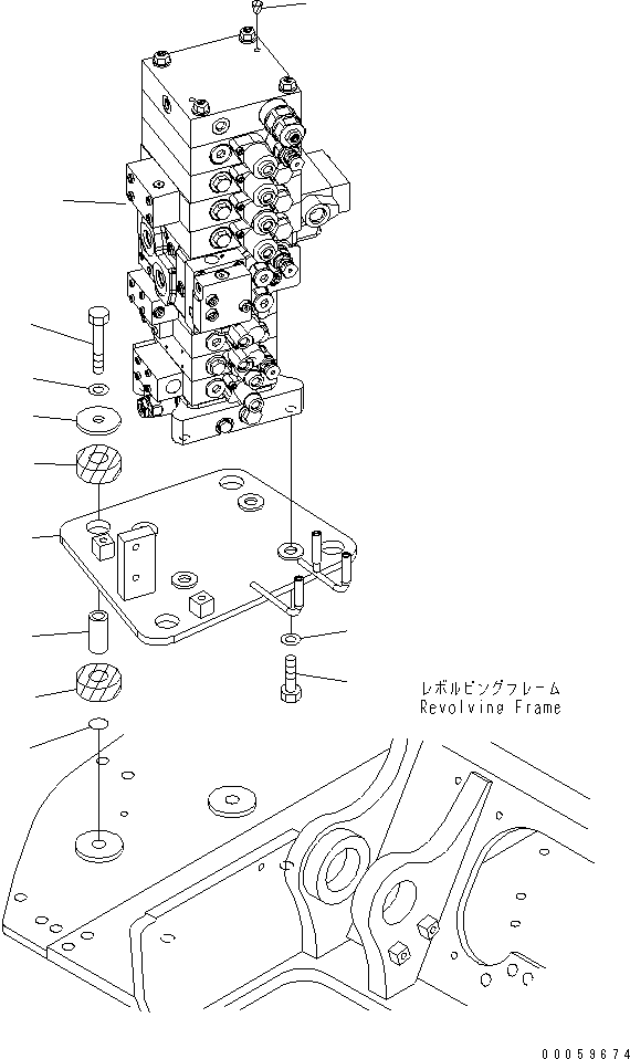 Excavators Komatsu / PC138USLC-8 S/N 20001-24509 (For North America)(pc138u4c) / MAIN VALVE (FOR 1-ATTACHMENT AND BLADE)(#20001-)(150050 : H0120-01A3)