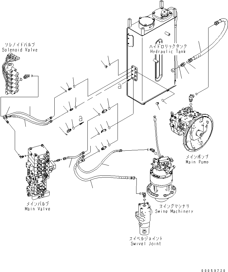 Excavators Komatsu / PC138USLC-8 S/N 20001-24509 (For North America)(pc138u4c) / DRAIN LINE(#20001-)(150110 : H0340-01A0)