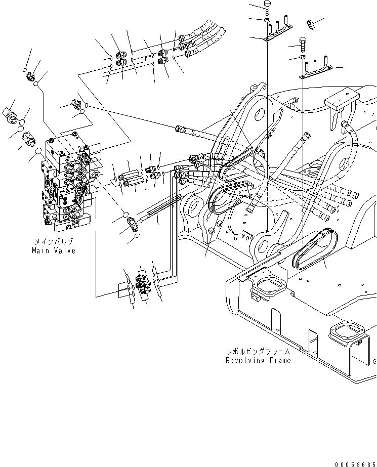Excavators Komatsu / PC138USLC-8 S/N 20001-24509 (For North America)(pc138u4c) / ARM AND BUCKET LINE (1/3)(#20001-)(150130 : H1220-01A0)