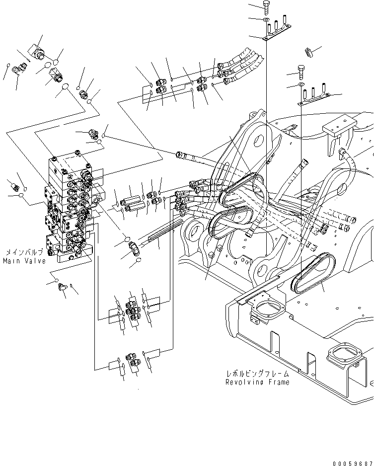 Excavators Komatsu / PC138USLC-8 S/N 20001-24509 (For North America)(pc138u4c) / ARM AND BUCKET LINE (1/3) (FOR 1-ATTACHMENT AND BLADE)(#20001-)(150150 : H1220-01A3)
