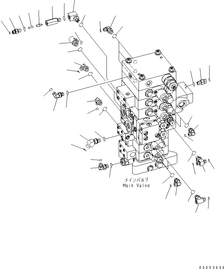 Excavators Komatsu / PC138USLC-8 S/N 20001-24509 (For North America)(pc138u4c) / ARM AND BUCKET LINE (2/3)(#20001-)(150170 : H1220-02A0)