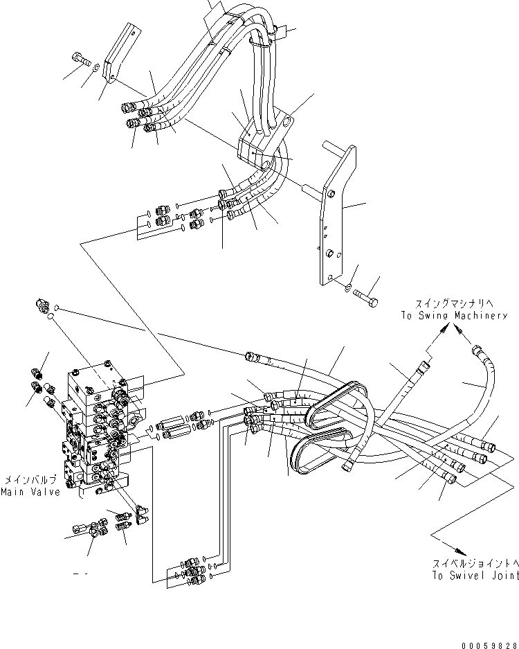 Excavators Komatsu / PC138USLC-8 S/N 20001-24509 (For North America)(pc138u4c) / ARM AND BUCKET LINE (3/3)(#20001-)(150190 : H1220-03A0)