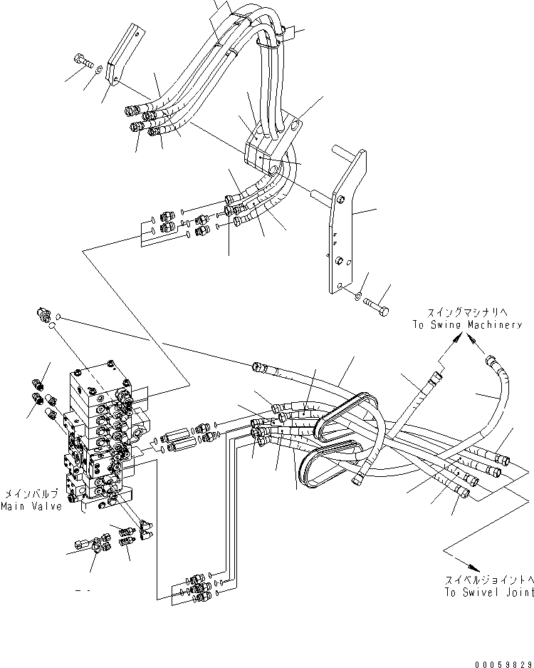Excavators Komatsu / PC138USLC-8 S/N 20001-24509 (For North America)(pc138u4c) / ARM AND BUCKET LINE (3/3) (FOR 1-ATTACHMENT)(#20001-)(150200 : H1220-03A1)