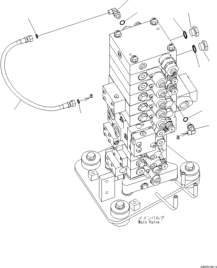 Excavators Komatsu / PC138USLC-8 S/N 20001-24509 (For North America)(pc138u4c) / ATTACHMENT LINE (BLIND PARTS)(#20001-)(150260 : H1270-04A1)