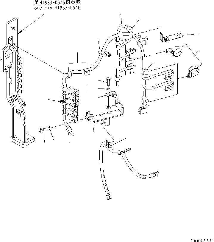 Excavators Komatsu / PC138USLC-8 S/N 20001-24509 (For North America)(pc138u4c) / MULTI PATTERN VALVE (BRACKET AND HOSE CLAMP AND WIRING)(#20001-)(150350 : H1833-03A4)