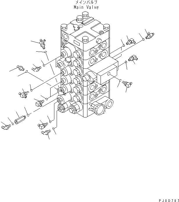 Excavators Komatsu / PC138US-2 S/N 1001-UP(pc138usr) / ARM AND BUCKET LINE (2/3) (FOR ARM CRANE SPEC.)(#2601-)(150290 : H1220-02A6A)