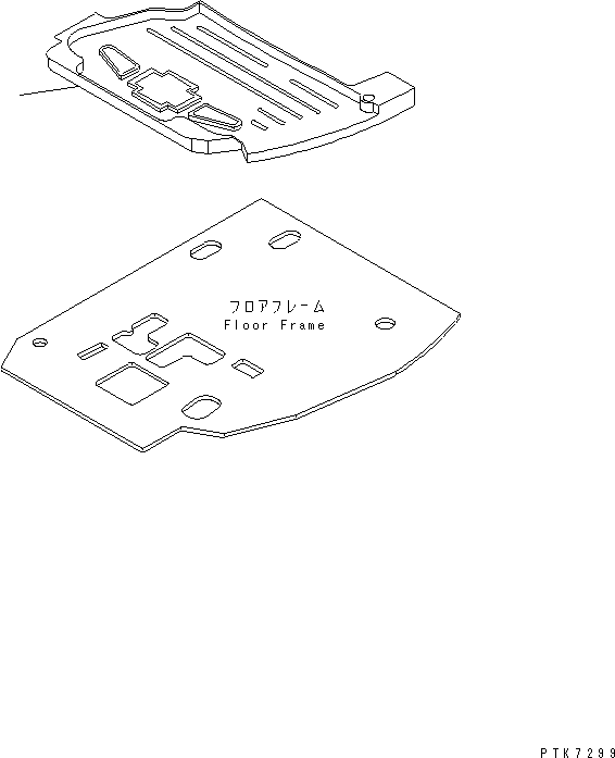 Excavators Komatsu / PC138US-2 S/N 1001-UP(pc138usr) / FLOOR MAT(#1001-2600)(210630 : K0310-01A0)