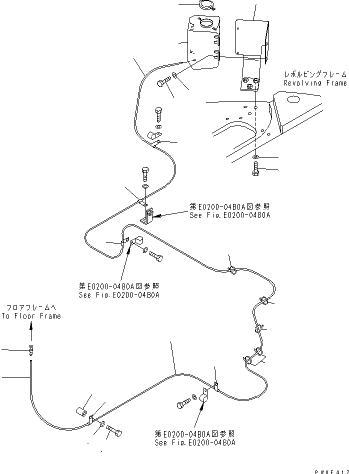 Excavators Komatsu / PC138US-2 S/N 1001-UP(pc138usr) / WINDOW WASHER(#3201-)(210730 : K0350-01A0A)