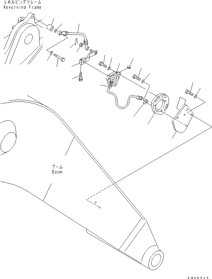 Excavators Komatsu / PC138US-2 S/N 1001-UP(pc138usr) / ARM CRANE (BOOM SENSOR) (BLUE)(#2601-)(450110 : X1000-04A0)