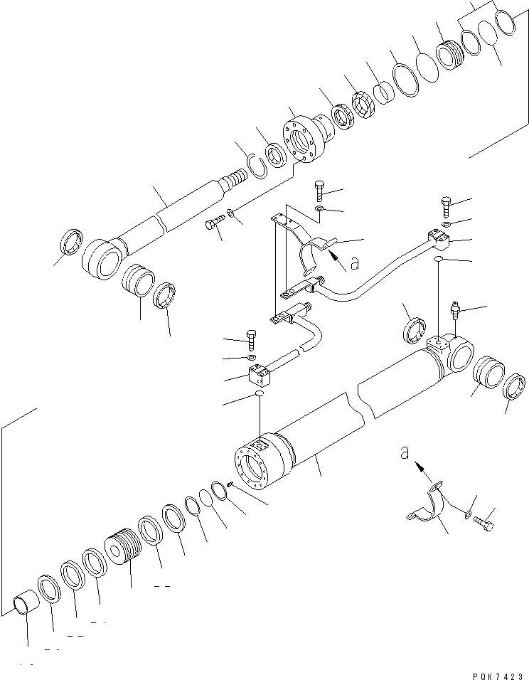 Excavators Komatsu / PC138US-2 S/N 1001-UP(pc138usr) / BOOM CYLINDER (INNER PARTS) (YELLOW)(480150 : Y1620-01A1)