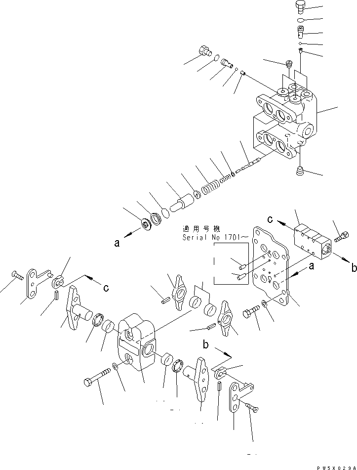 Excavators Komatsu / PC138US-2 S/N 1001-UP(pc138usr) / PPC VALVE (FOR TRAVEL)(480830 : Y1670-01A0)