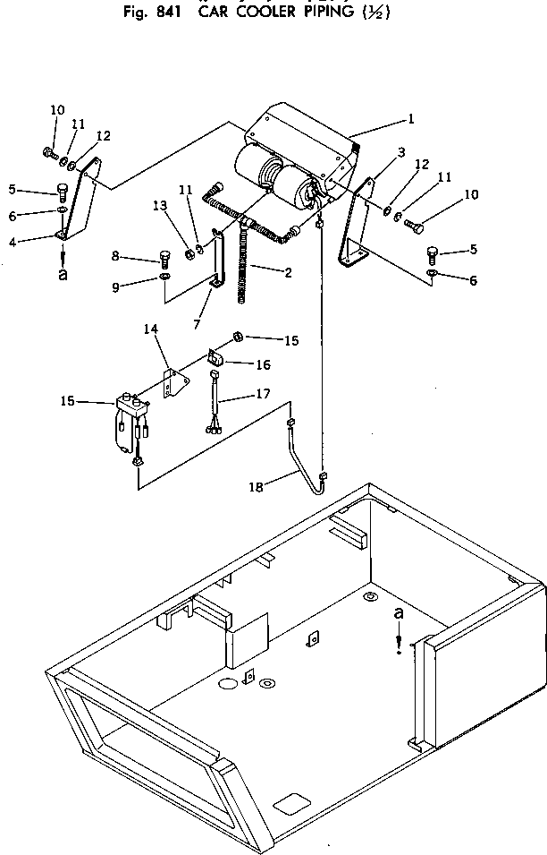 Excavators Komatsu / PC150-1 S/N 1001-UP(pc150-1r) / CAR COOLER PIPING (1/2)(240130 : 841)