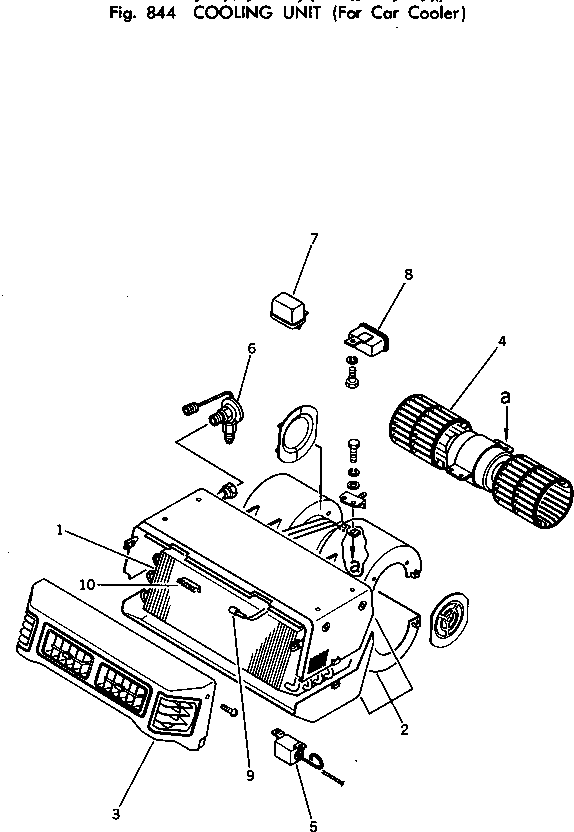 Excavators Komatsu / PC150-1 S/N 1001-UP(pc150-1r) / COOLING UNIT (FOR CAR COOLER)(240160 : 844)