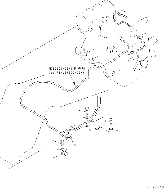 Komatsu parts book diagram for PC150LGP-6K S/N K35001-UP: WIRING (CLAMP AND SENSOR)