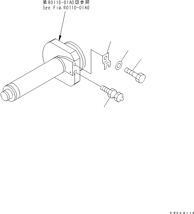 Komatsu parts book diagram for PC150LGP-6K S/N K35001-UP: IDLER CUSHION