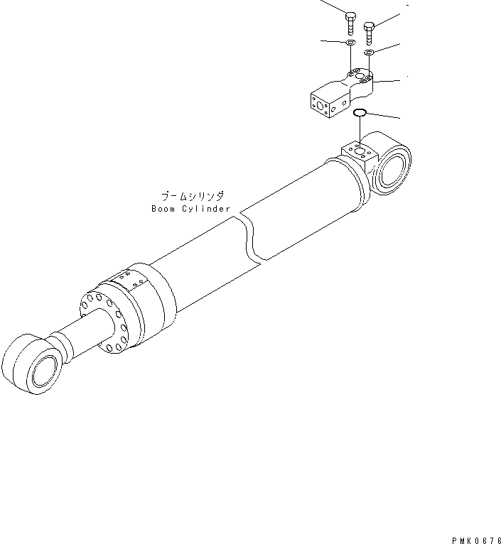 Komatsu parts book diagram for PC150LGP-6K S/N K35001-UP: ATTACHMENT LINE (FOR BOOM CYLINDER SAFETY VALVE LINE)            (SAFETY VALVE)